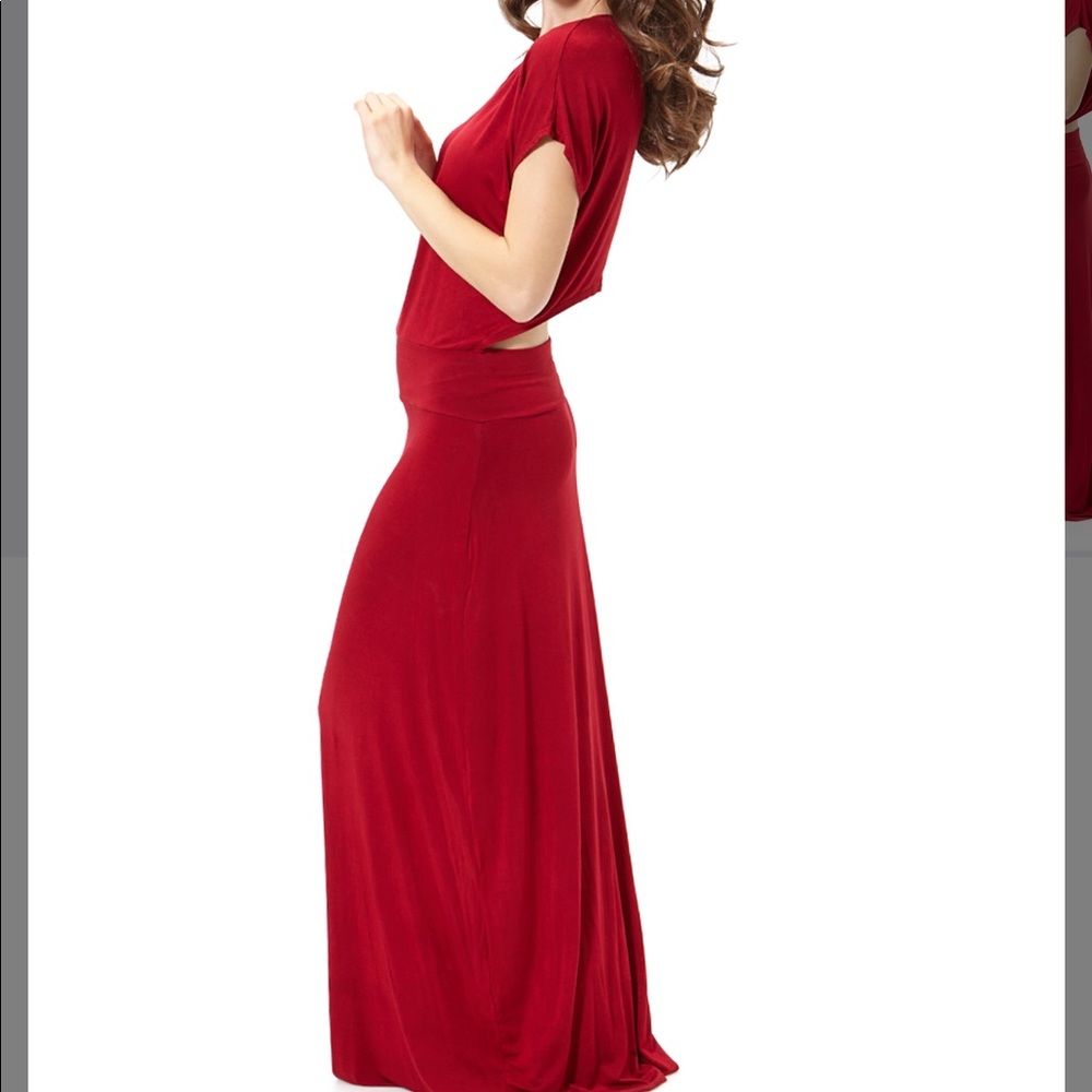 K tie dyed open back dress med gray, pink